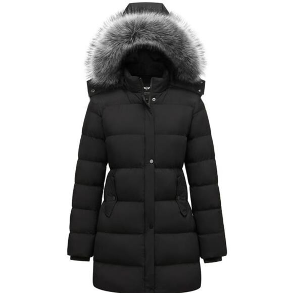 Women's Winter Thicken Puffer Coat (Standard & Plus Size) Warm Snow Jacket